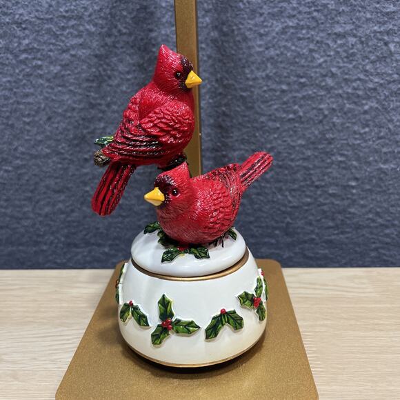 Vintage Red Carnival Christmas Music Box See video - Picture 3 of 7